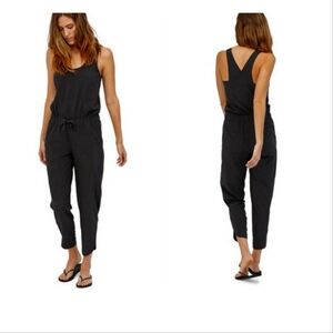 Patagonia Sleeveless Jumpsuit- Black- Women Sz XS